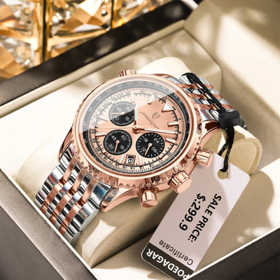 Luxury Men's Waterproof Chronograph Quartz Watch - Smarsty