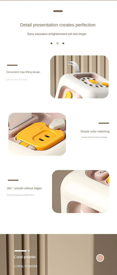 6 in 1 Montessori Educational Toys Sensory Busy Board Baby Practice Skills Drawer Cube Fidget Educational Toys for Girl Boy - Smarsty