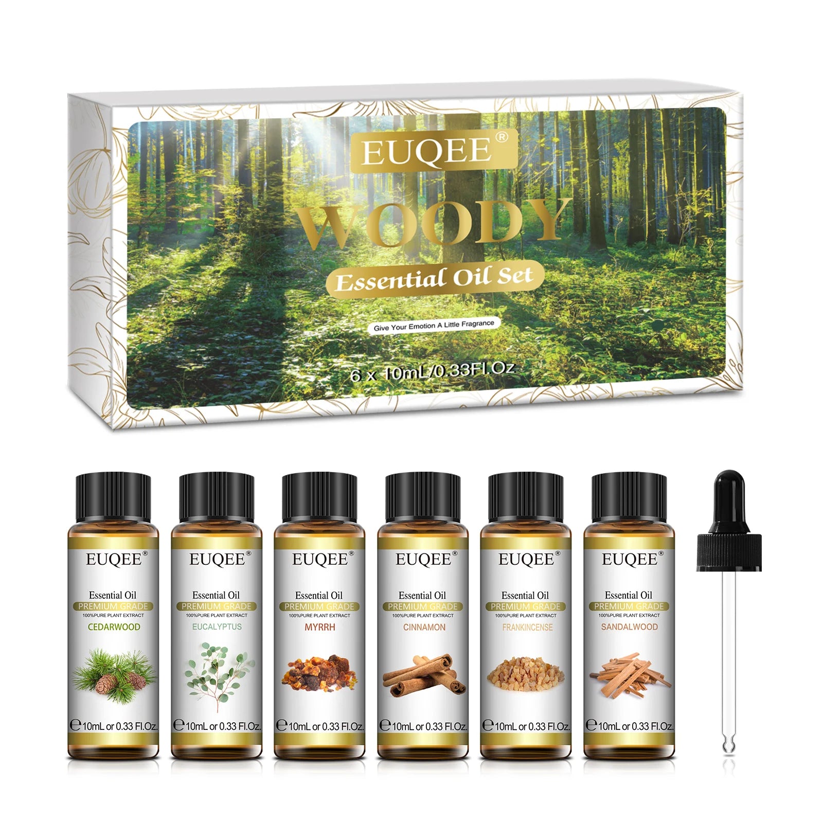EUQEE Floral Essential Oils Set for Aromatherapy Diffusion - Smarsty