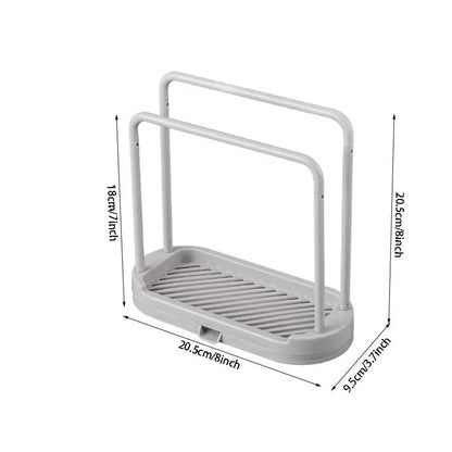 Kitchen Rag Drain Stand Kitchen Accessories Sink Drainage Shelf Sink Drain Storage Basket for Sponge Rag Wire Ball