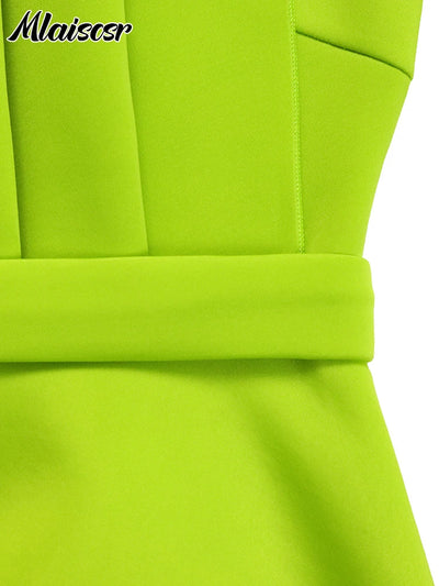 Mlaiscsr African Evening Party Dresses Women Autumn Elegant Off Shoulder Strapless Sleeveless Fold Birthday Night Midi Dress - Smarsty