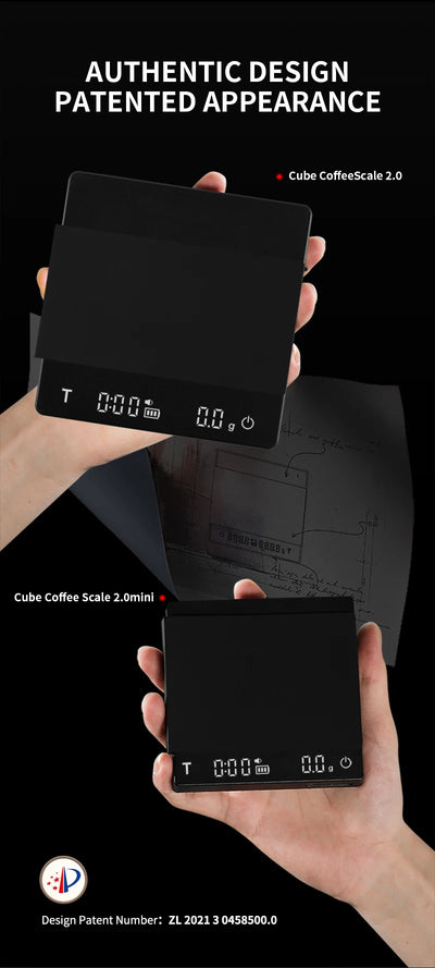 MHW-3BOMBER Smart Coffee Scale Timer 2kg/0.1g High Precision Kitchen Scales Drip Coffee Espresso Scale Home Barista Tools by Smarsty