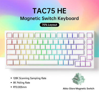 Magnetic Switch Mechanical Keyboard 75 Percent RGB Gaming