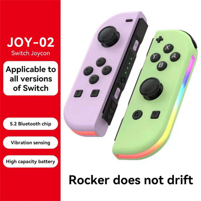 BT 5.2 RGB LED Joy Controller for Nintendo Switch - Smarsty