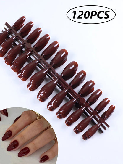 Medium Pink Candy Color Press On Nails Set - Smarsty