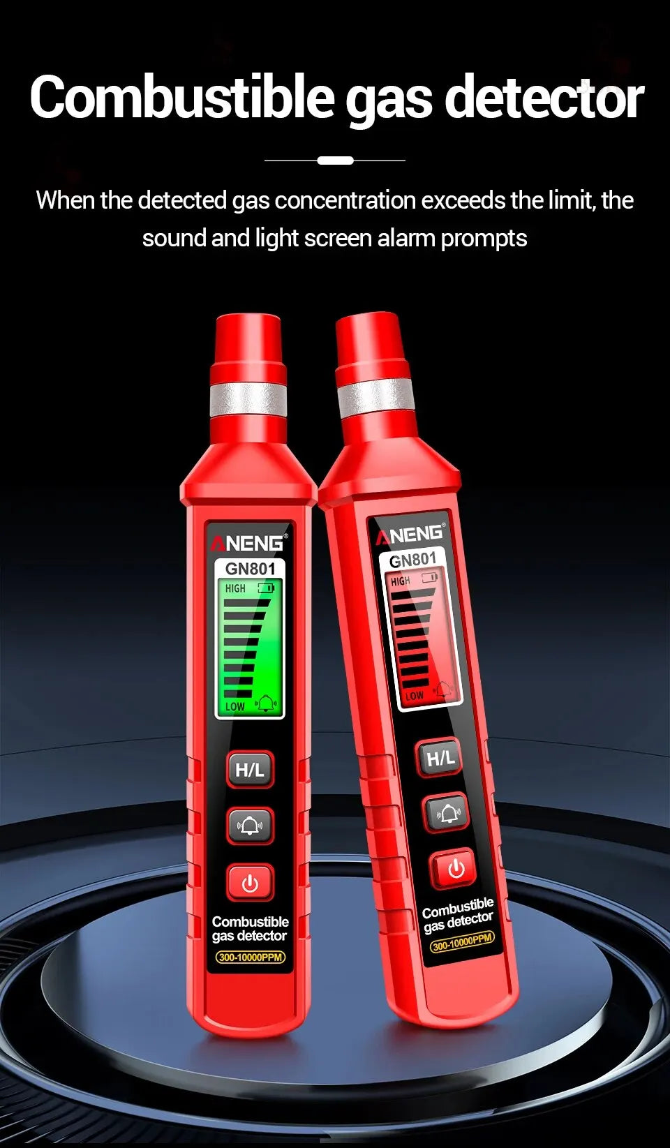 ANENG GN801 Gas Leak Detector with LCD Display - Smarsty