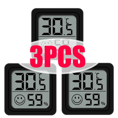 1/2/3/4/6PCS Mini LCD Digital Thermometer Hygrometer Indoor Room Temperature Humidity Meter Sensor Gauge Weather Station Set