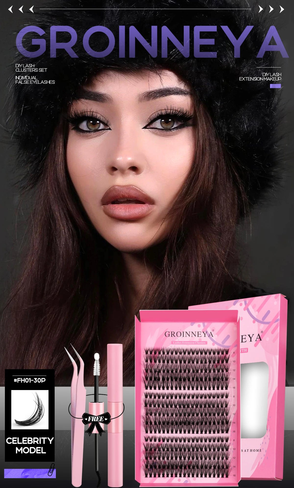 DIY Lash Extension Kit with Individual Lashes for Home Use - Smarsty