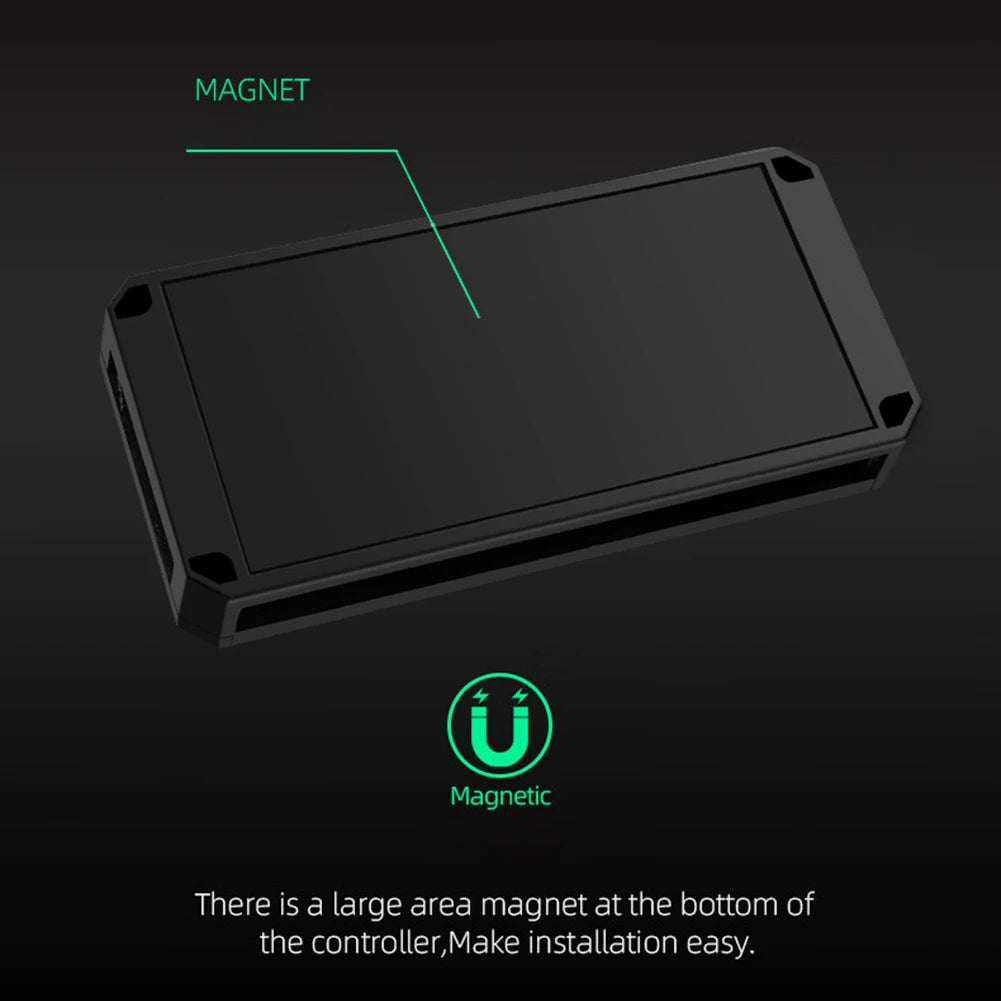 Multi Port 3 in 1 PWM Magnetic ARGB Fan Hub Splitter for PC with Remote Control Supports 9 Fans and Custom Lighting