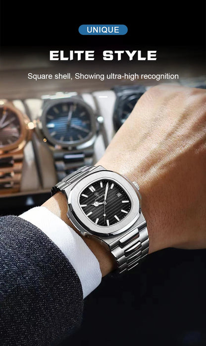 Luxury Waterproof Quartz Men Watch with Luminous Dial - Smarsty