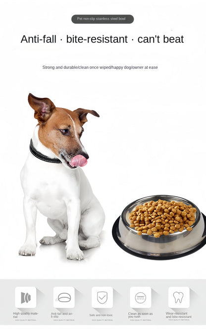 Durable Stainless Steel Pet Feeding Bowl Easy To Clean - Smarsty