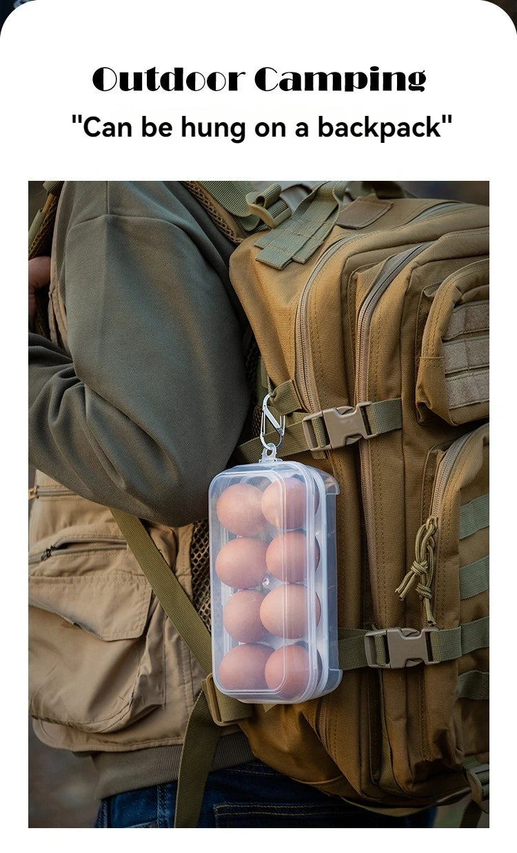 Outdoor Shockproof Egg Box Storage Box, Portable Camping Shatterproof Egg Tray, Home Plastic Protection Box, Travel Shatterproof by Smarsty