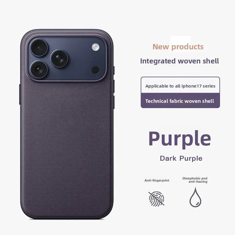 NEW Technology Woven Case For IPhone 17 16 15 14 13 Pro Max Phone Original Official For Magsafe Magnetic Protector Cover Fundas