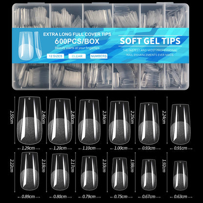 600Pcs Full Cover Press On Nail Tips Set - Smarsty