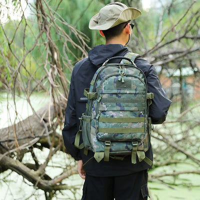 Large Capacity Hiking Backpack - Multiple Compartments for Outdoor Adventures, Camping and Traveling, Travel Backpack - Smarsty