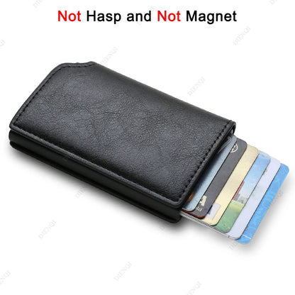 Anti Thief Rfid Credit Card Holder Smart Minimalist Wallet Men Women Slim Bank Cardholder Case Money Bag Cash Creditcard Purse - Smarsty