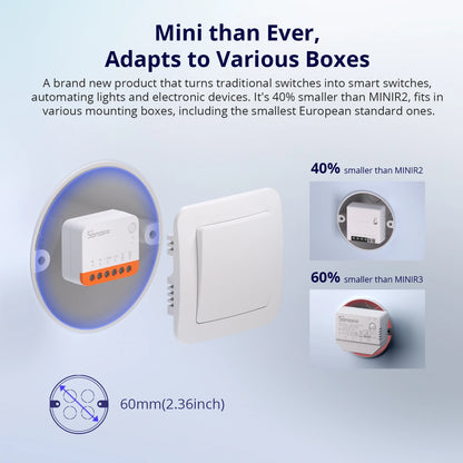 Sonoff Mini R4 WiFi Smart Home Switch Remote Control - Smarsty