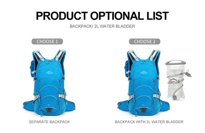 Mountaineering backpack 20 liters men's and women's outdoor sports bag waterproof camping hiking rain