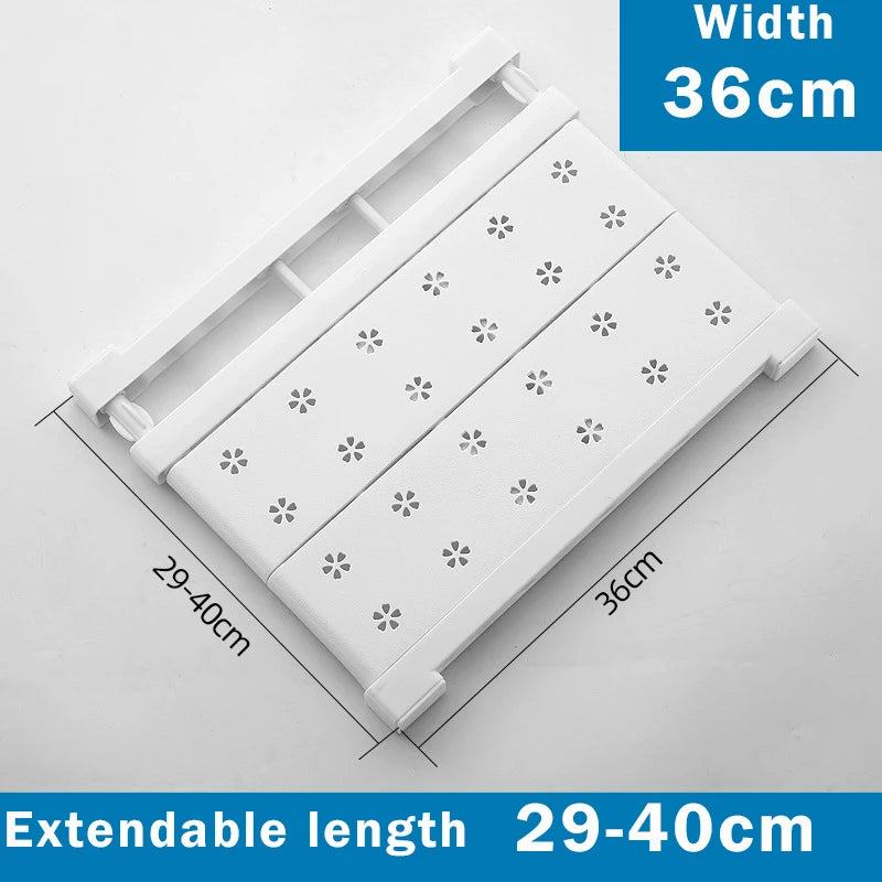 Adjustable Closet Organizer Storage Shelf Wall Mounted Kitchen Rack Space Saving Wardrobe Decorative Shelves Cabinet Holder by Smarsty