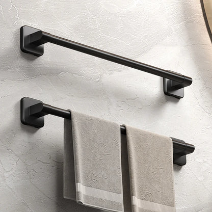 White Self-Adhesive Bathroom Towel Holder Easy Installation - Smarsty