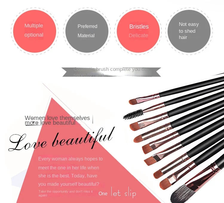 20 Piece Professional Eyeshadow Brush Set for Flawless Makeup Application - Smarsty