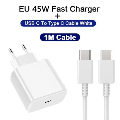 45W USB C PD Charger Fast Charging For Smartphones Portable - Smarsty