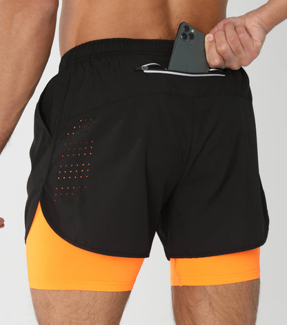 Gym Shorts Men Running Shorts with Liner Pockets Towel Loop Quick Dry Lightweight Workout Men's Breathable Athletic Sport Shorts - Smarsty