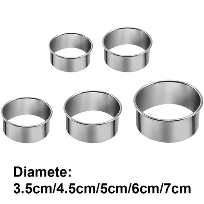 Stainless Steel Round Biscuit Molds Set for Baking - Smarsty