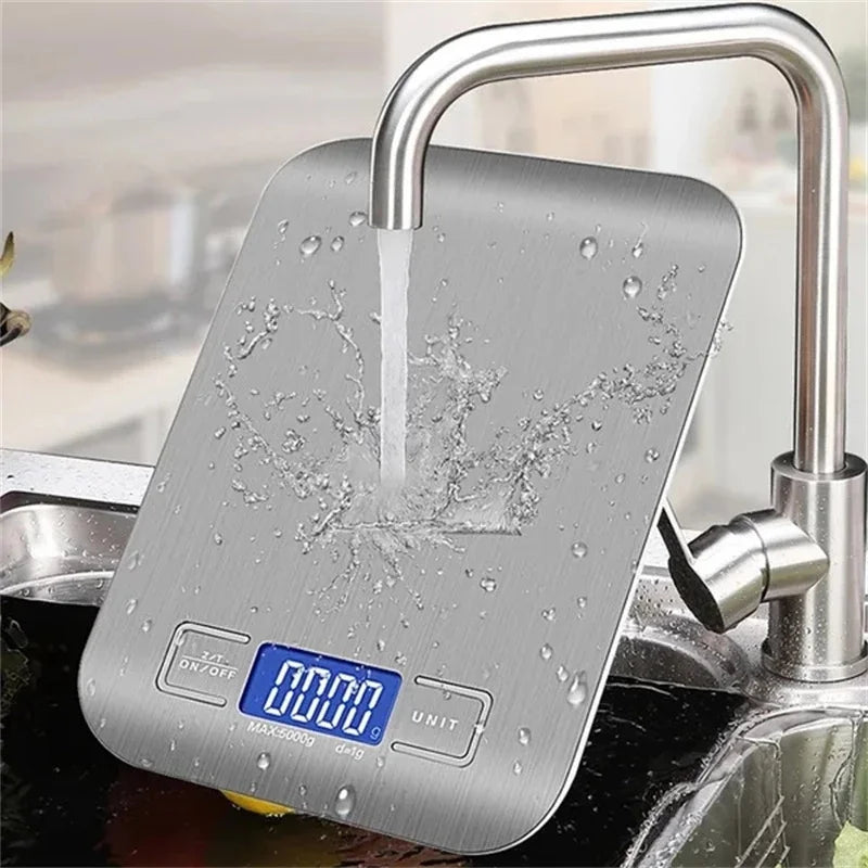 Digital Kitchen Scale with LCD Display and USB Charging - Smarsty