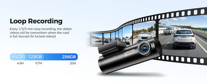 Dual Dash Cam 4K Night Vision With GPS ADAS Parking - Smarsty