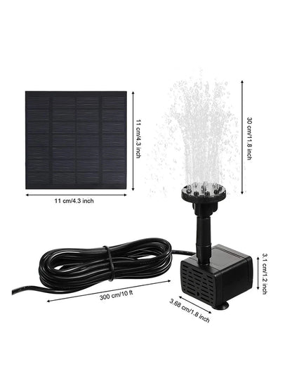 Solar Fountain Pump Kit With Versatile Individual Panels - Smarsty