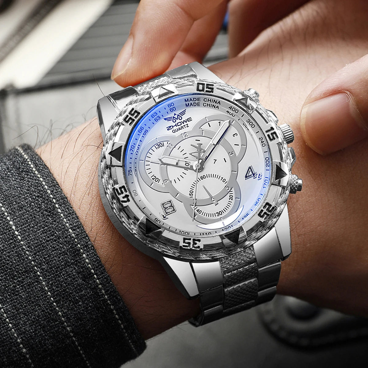 Fashion Male Business Dress Quartz Wrist Watch for Men - Smarsty