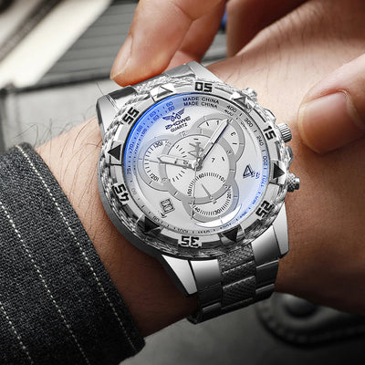 Fashion Male Business Dress Quartz Wrist Watch for Men - Smarsty