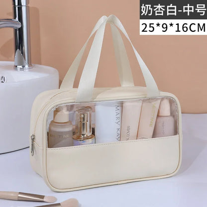 Portable Travel cosmetic bag Women Transparent Makeup Bag Large-Capacity Bath Wash Bags Multifunction Waterproof Storage Case - Smarsty
