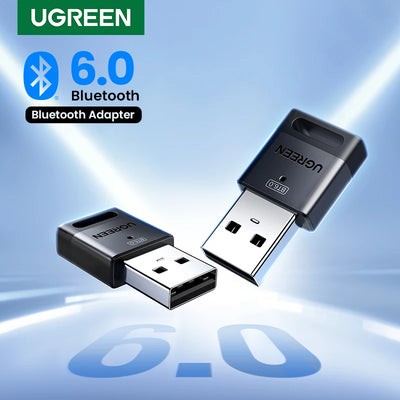 USB Bluetooth Adapter, Bluetooth 6.0 Dongle for PC Windows 11/10/8.1, Bluetooth Receiver & Transmitter for Keyboard/Mouse - Smarsty