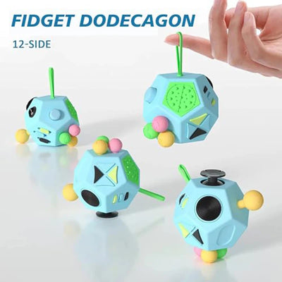 6/12 Sides Cube Decompression Toy Rainbow Stress Relief Autism ADHD OCD Anxiety Sensory Toys Fingertip Desk Toy for Kids Adult by Smarsty