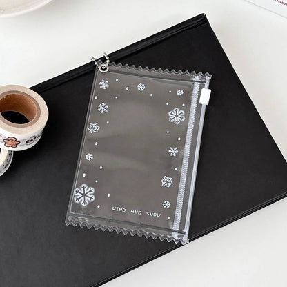 INS Transparent Candy Bag Badge Holder Korean Photocard Holder Display Bag Pendant Idol Photo Card Protective Cover Card Holder