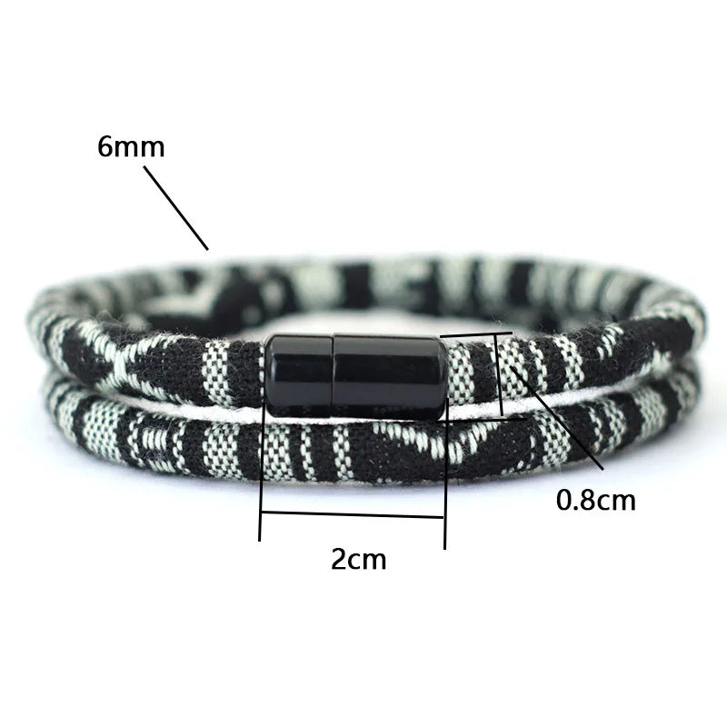 Men's Bohemia Rope Bracelet for Adventure and Survival - Smarsty