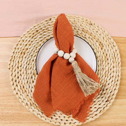 Reusable Cotton Wedding Napkins for Rustic Table Decor - Smarsty