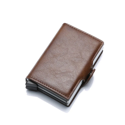 Rfid Men Card Wallets Carbon Fiber Slim Mini Wallet 14 Card Holders Small Money Bag Male Purses - Smarsty