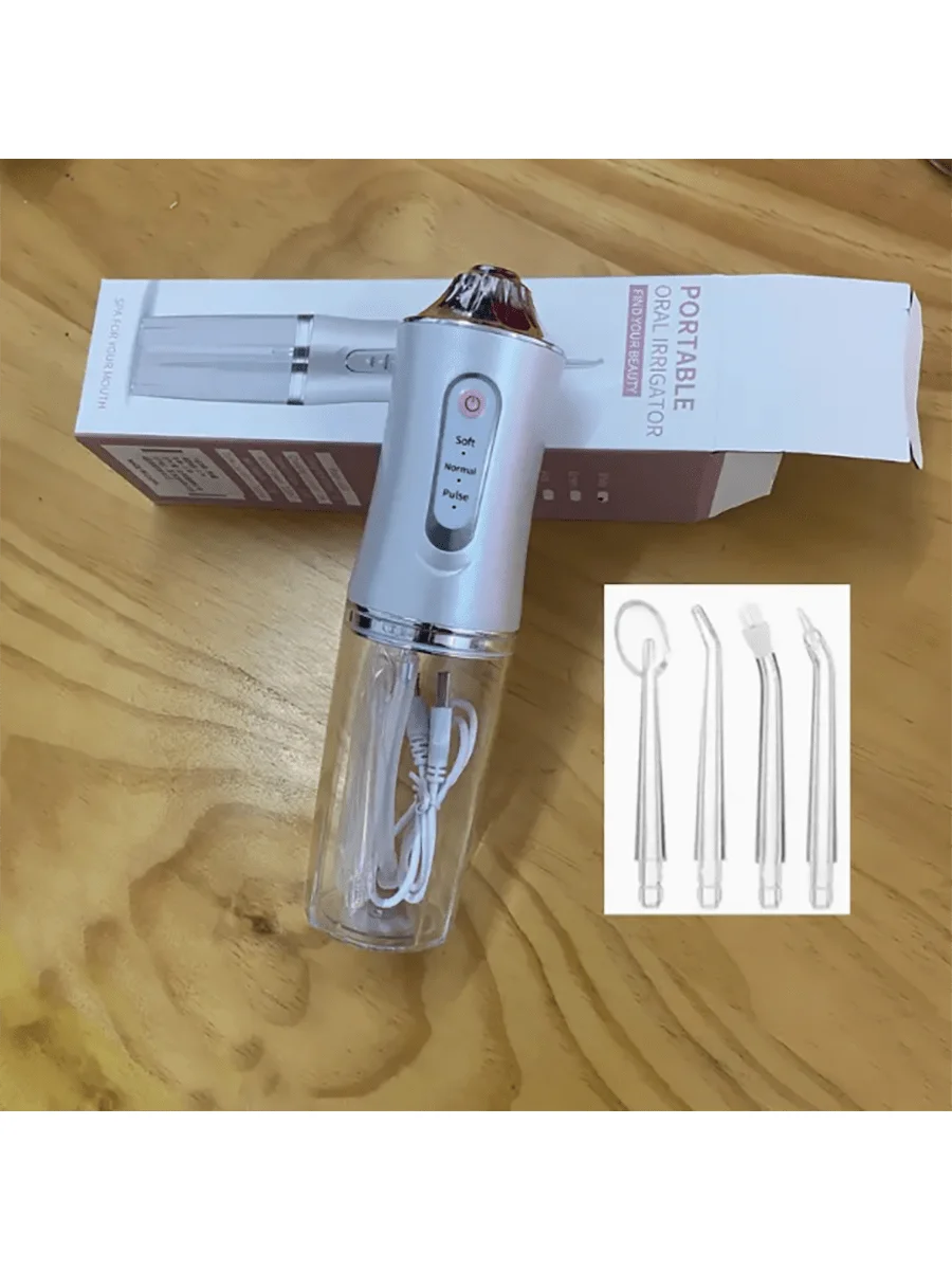 Electric Water Floss, Intelligent Chip, Precise Pressure Control, 360 Degree Rotating Nozzle, Tooth Cleaning Device - Smarsty