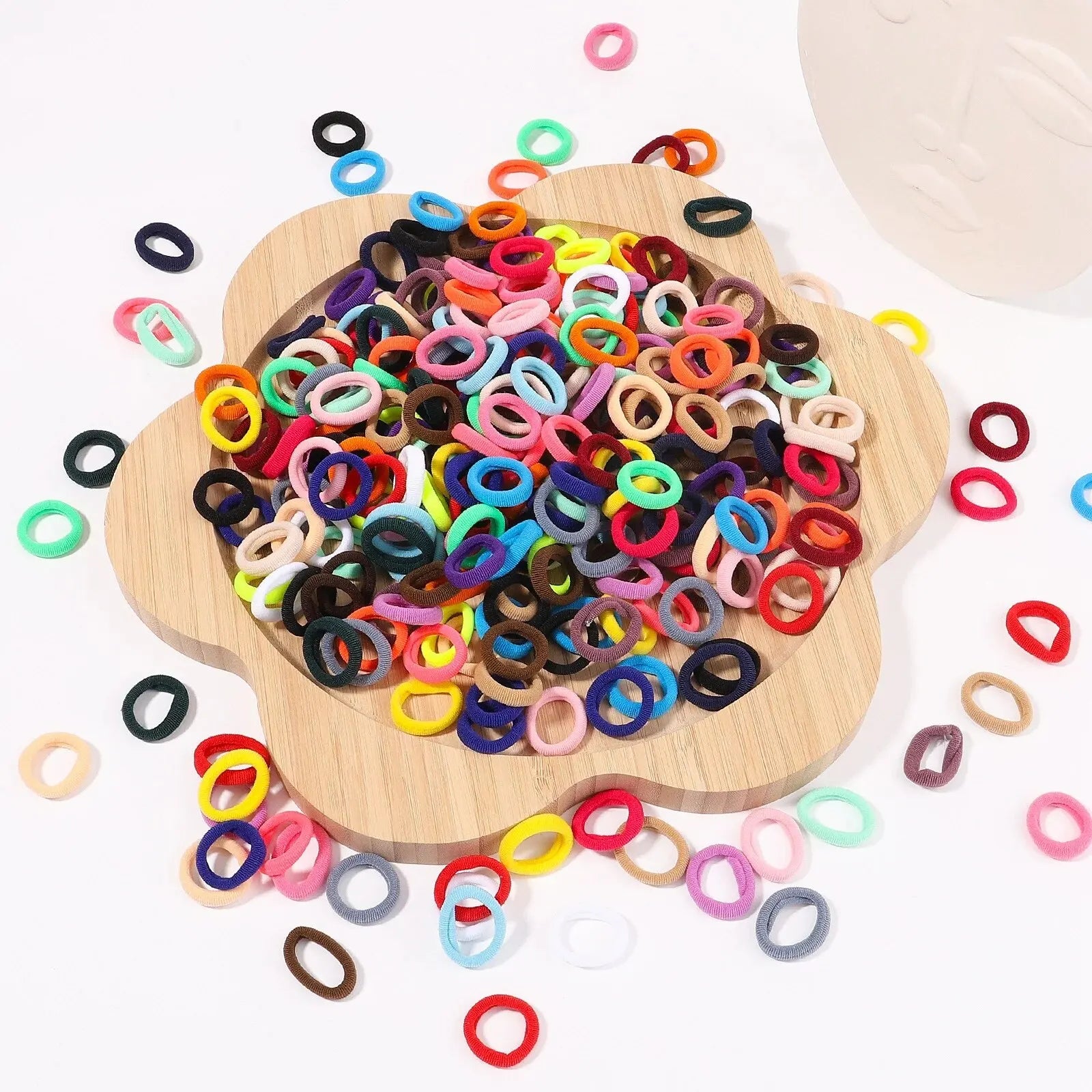 300pcs Girls Colorful Elastic Hair Bands Soft Bulk Pack - Smarsty