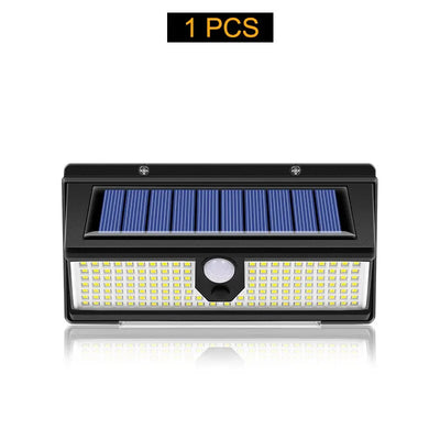 190LED Solar LED Wall Lamp with Motion Sensor and 4 Modes - Smarsty
