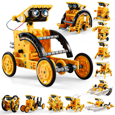12-In-1 Stem Solar Robot Kit Toys Gifts For Kids 3-8 Years Old Educational Building Science Experiment Set Birthday Gifts Boys