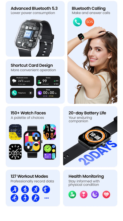 Haylou S6 Smartwatch With HD Display And Fitness Tracking - Smarsty