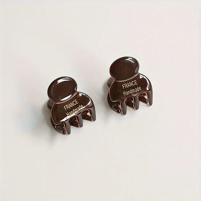 Mini Acetate Hair Claws Set Secure Cute Elegant Clips - Smarsty