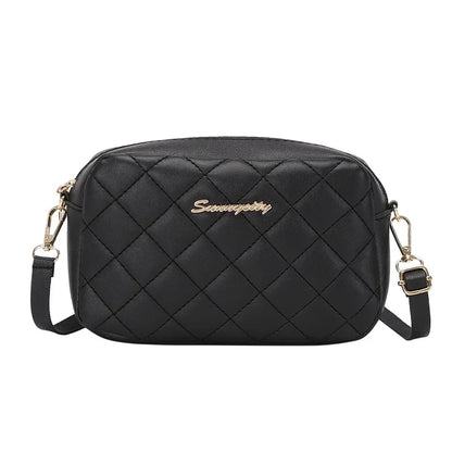 Embroidered Camera Bag Crossbody For Women Checkered - Smarsty
