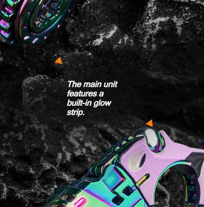 Shell-Ejecting Alloy Toy Pistol Set Stress Relief Fidget Sensory Toy Mini Finger Spinning Top EDC Desk Gadget Gift for Teen Boys - Smarsty