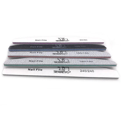 5Pcs Nail File Set with Mixed Grits for Professional Manicure - Smarsty