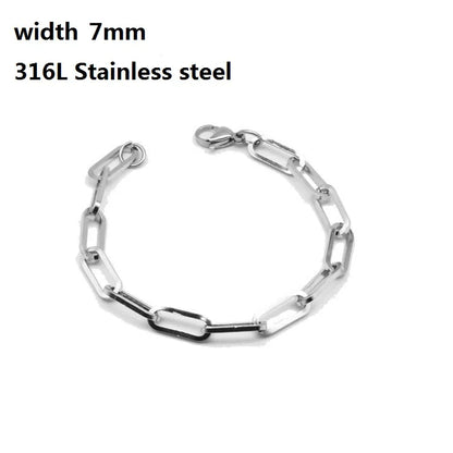 316L Stainless Steel Cuban Chain Bracelet for All - Smarsty